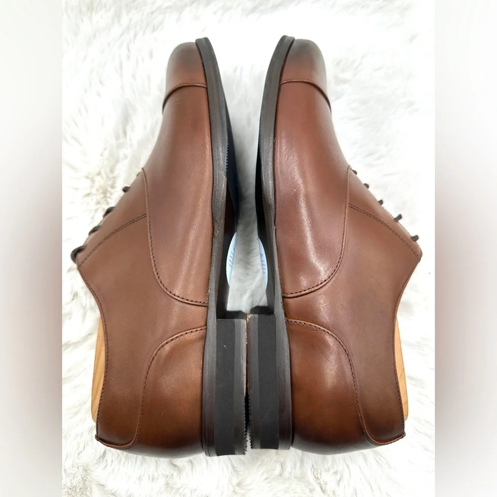 Wolf & Shepherd Cap Toe Maple‎ brown Oxford Shoes Men’s Size 8